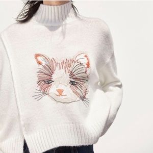 Anthropologie Moth Cat Wool Sweater Size Small